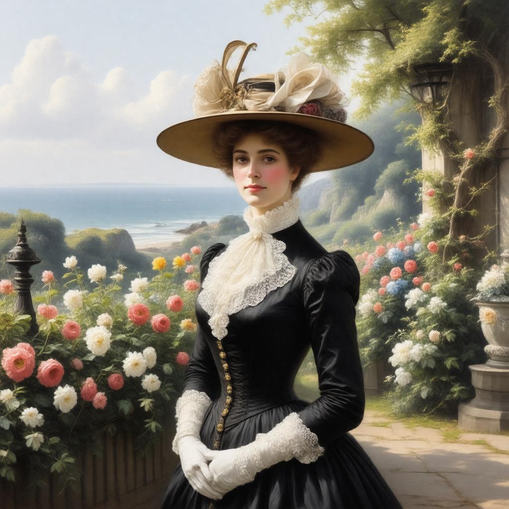 AI-created image of The Jersey Lily