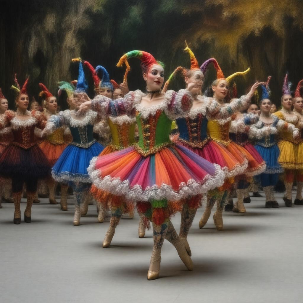 AI-created image of The Jester (ballet)