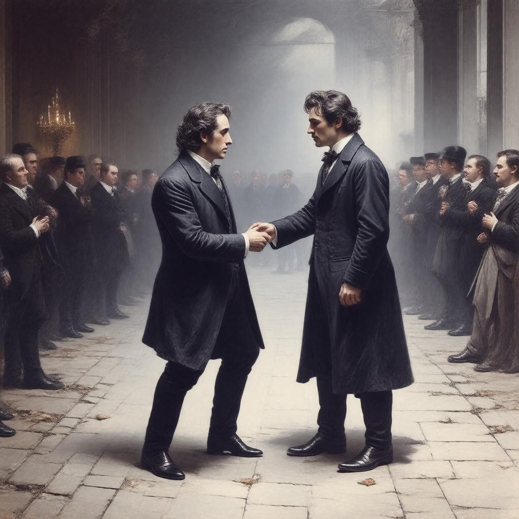 AI-created image of The Judas Kiss