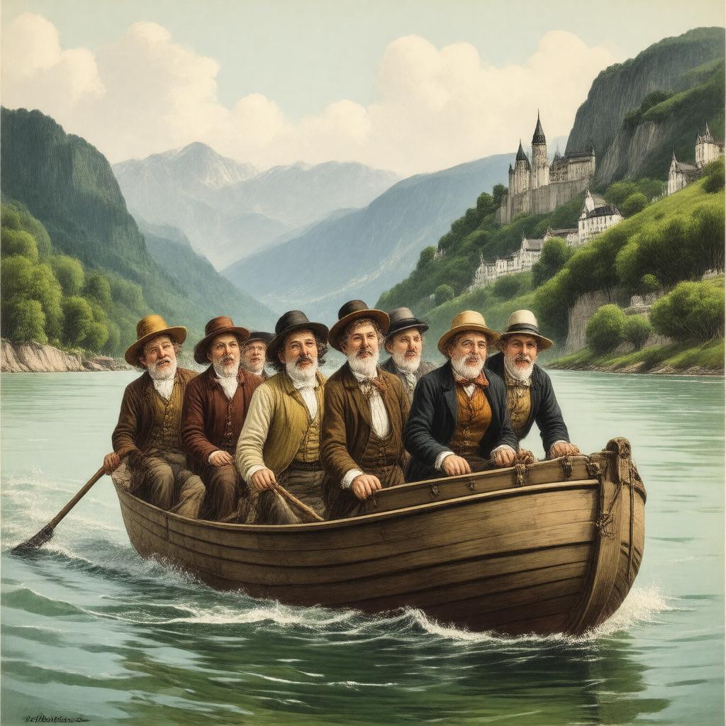 Click to view larger image AI-created image of The Kickleburys on the Rhine