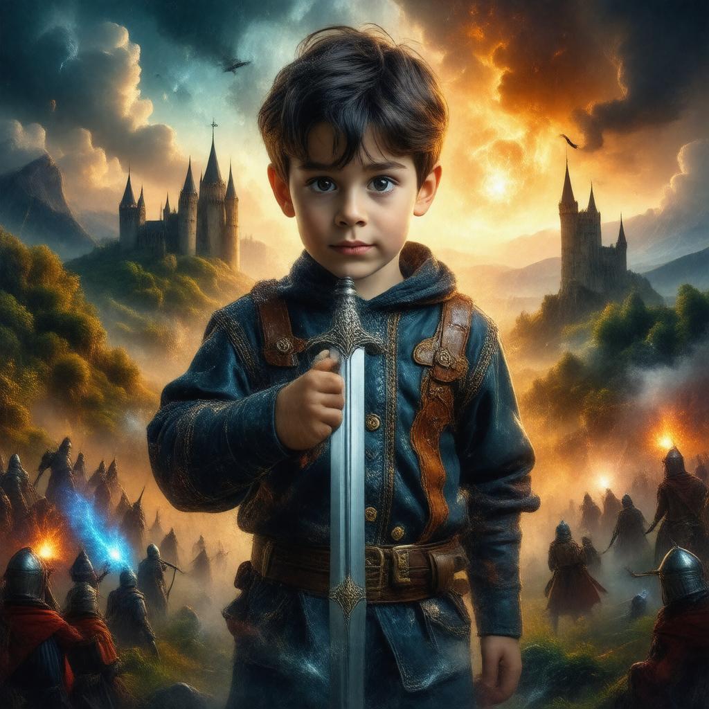 AI-created image of The Kid Who Would Be King
