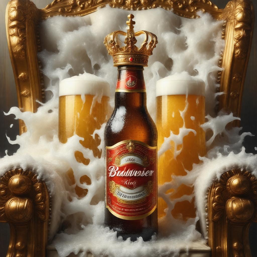 Click to view larger image AI-created image of The King of Beers