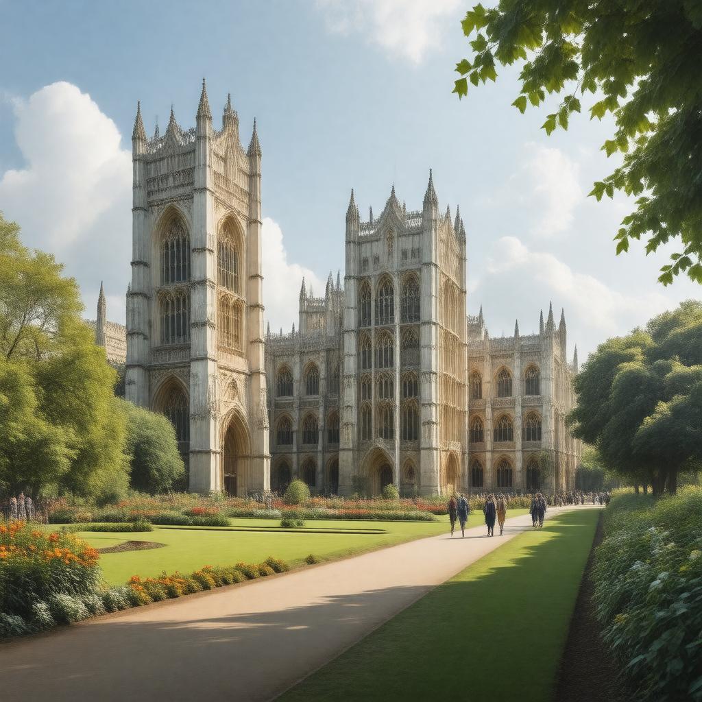 AI-created image of The King's College, Cambridge