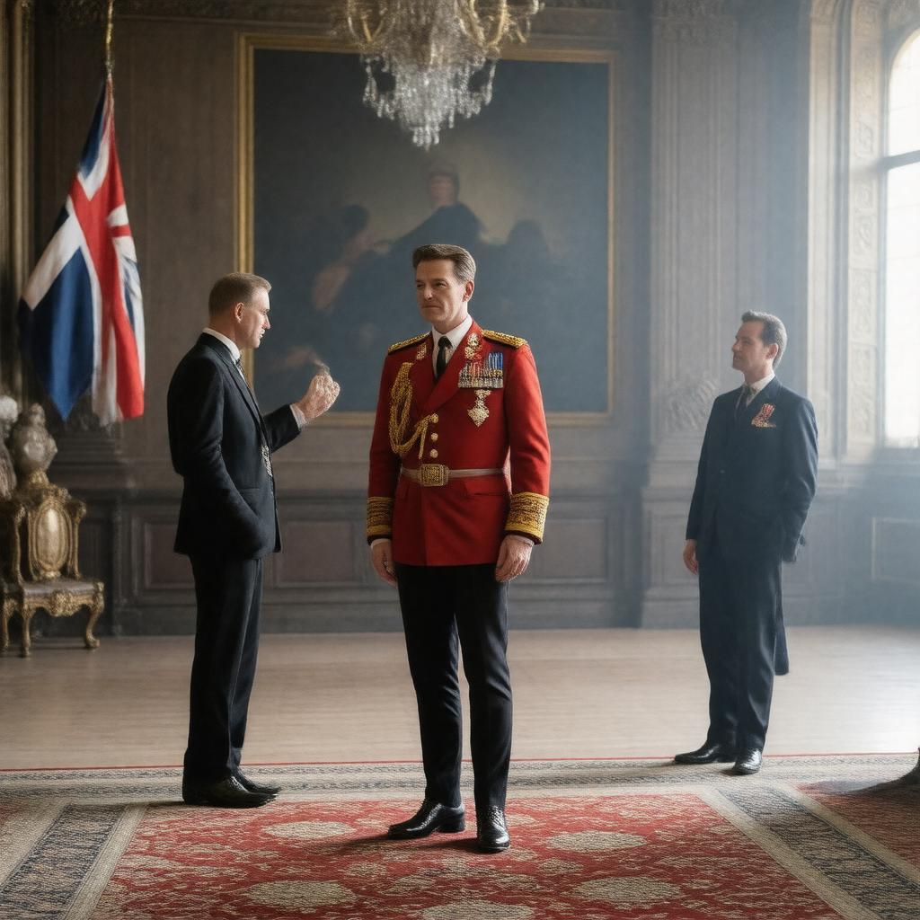 AI-created image of The King's Speech (film)