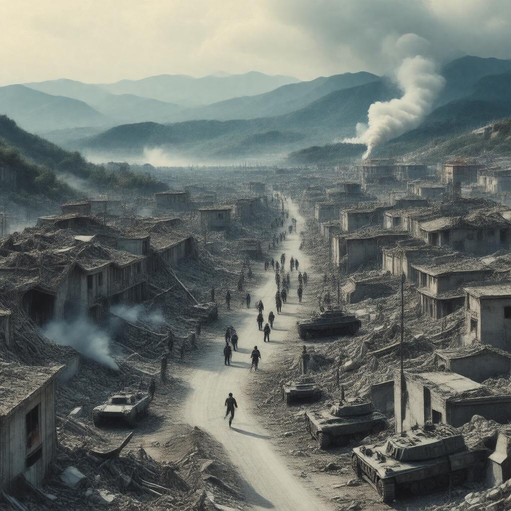AI-created image of The Korean War