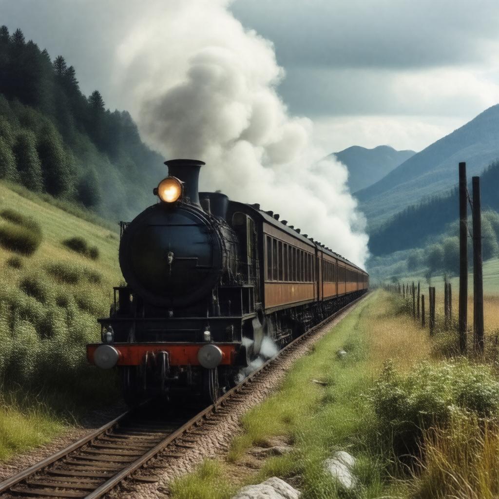 AI-created image of The Lady Vanishes