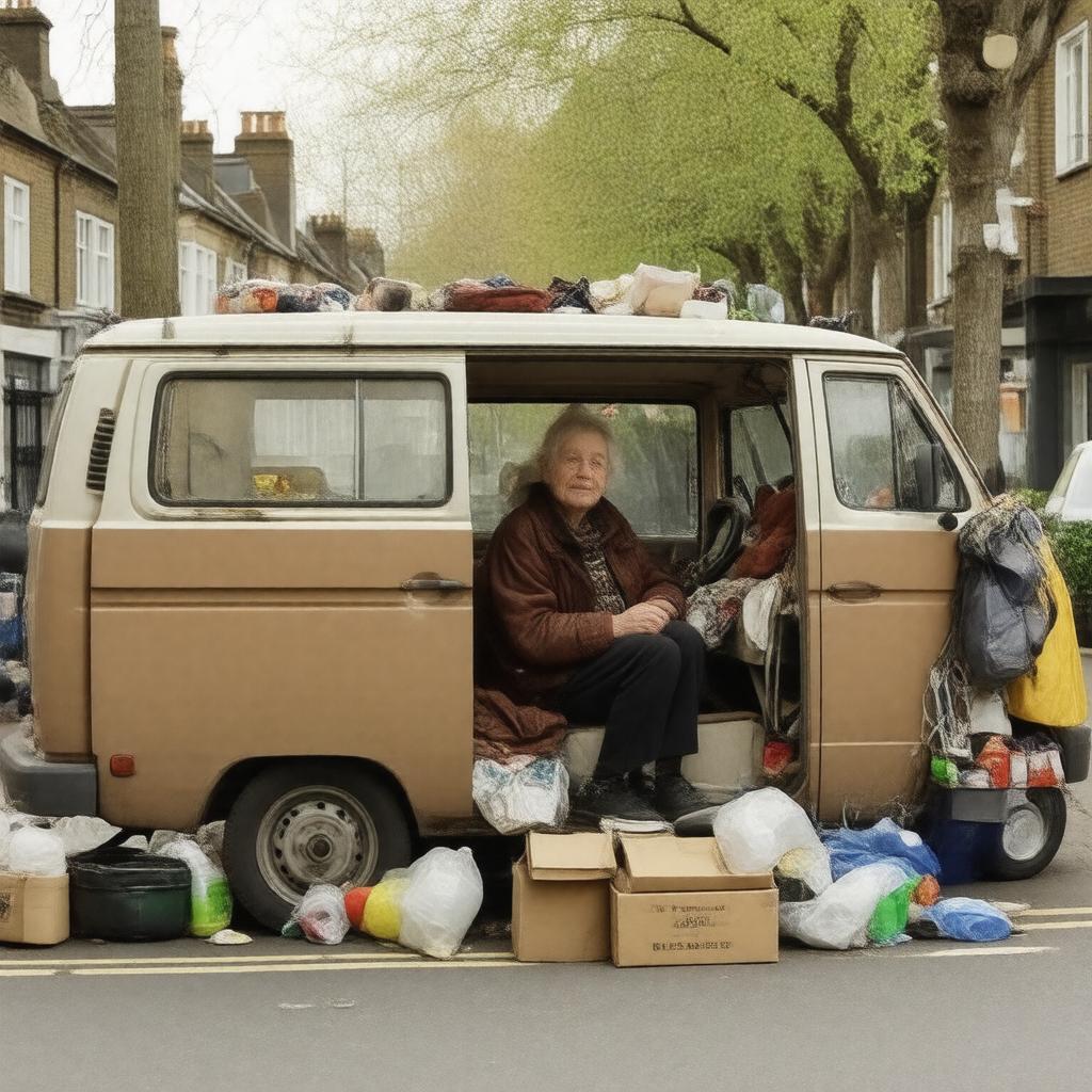 AI-created image of The Lady in the Van