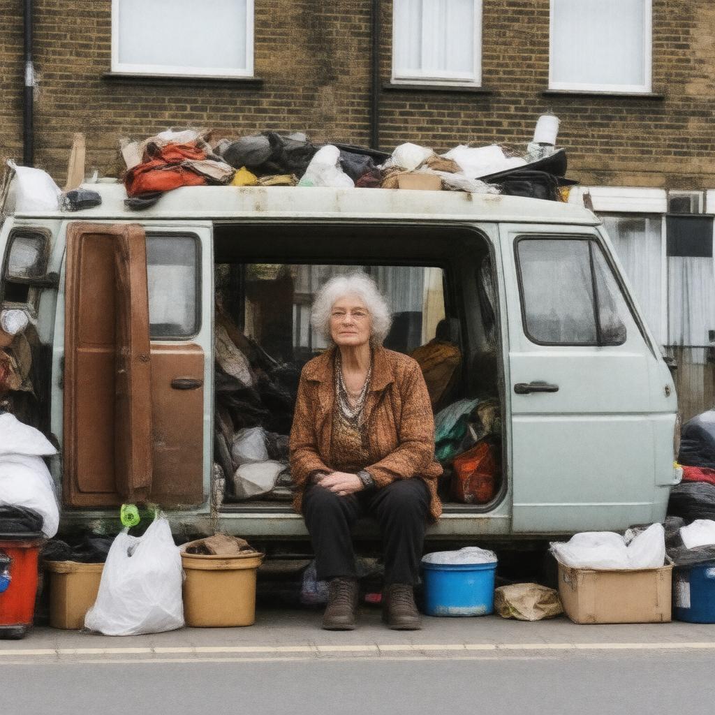 AI-created image of The Lady in the Van (film)