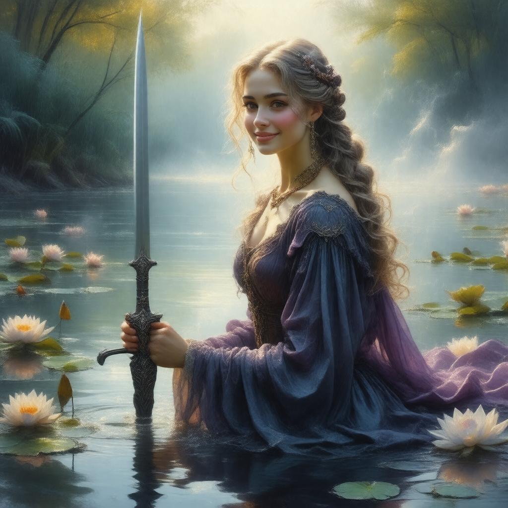 AI-created image of The Lady of the Lake