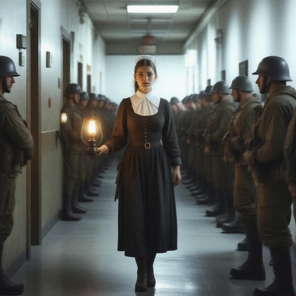 AI-created image of The Lady with the Lamp