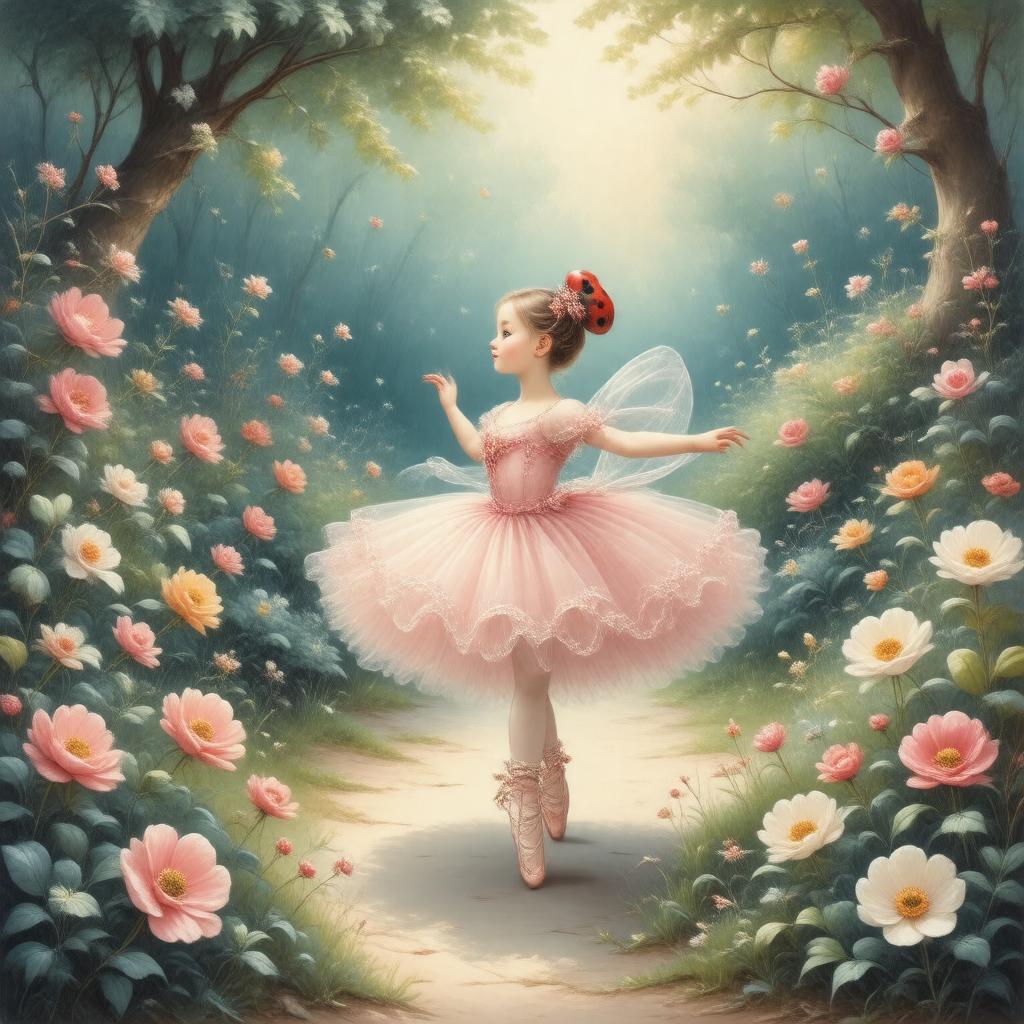 AI-created image of The Ladybird (ballet)