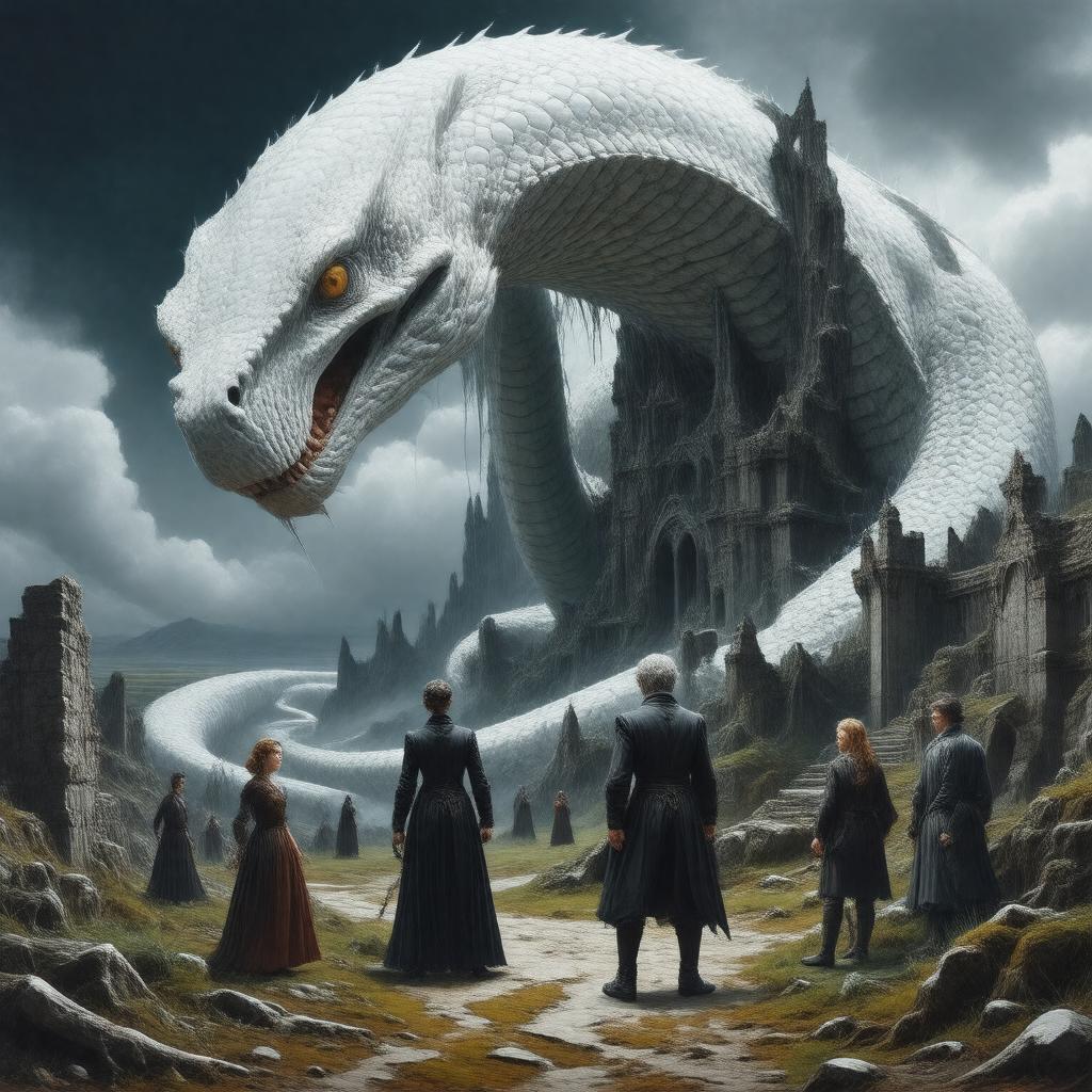 AI-created image of The Lair of the White Worm (film)