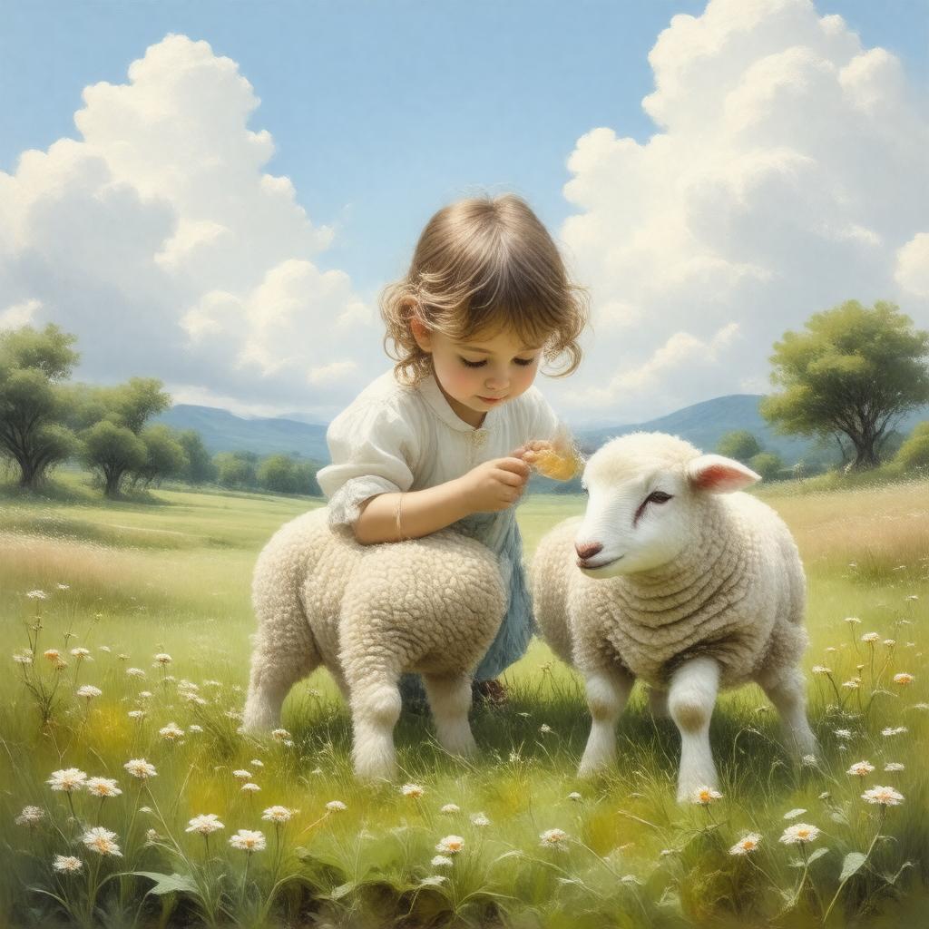 Click to view larger image AI-created image of The Lamb