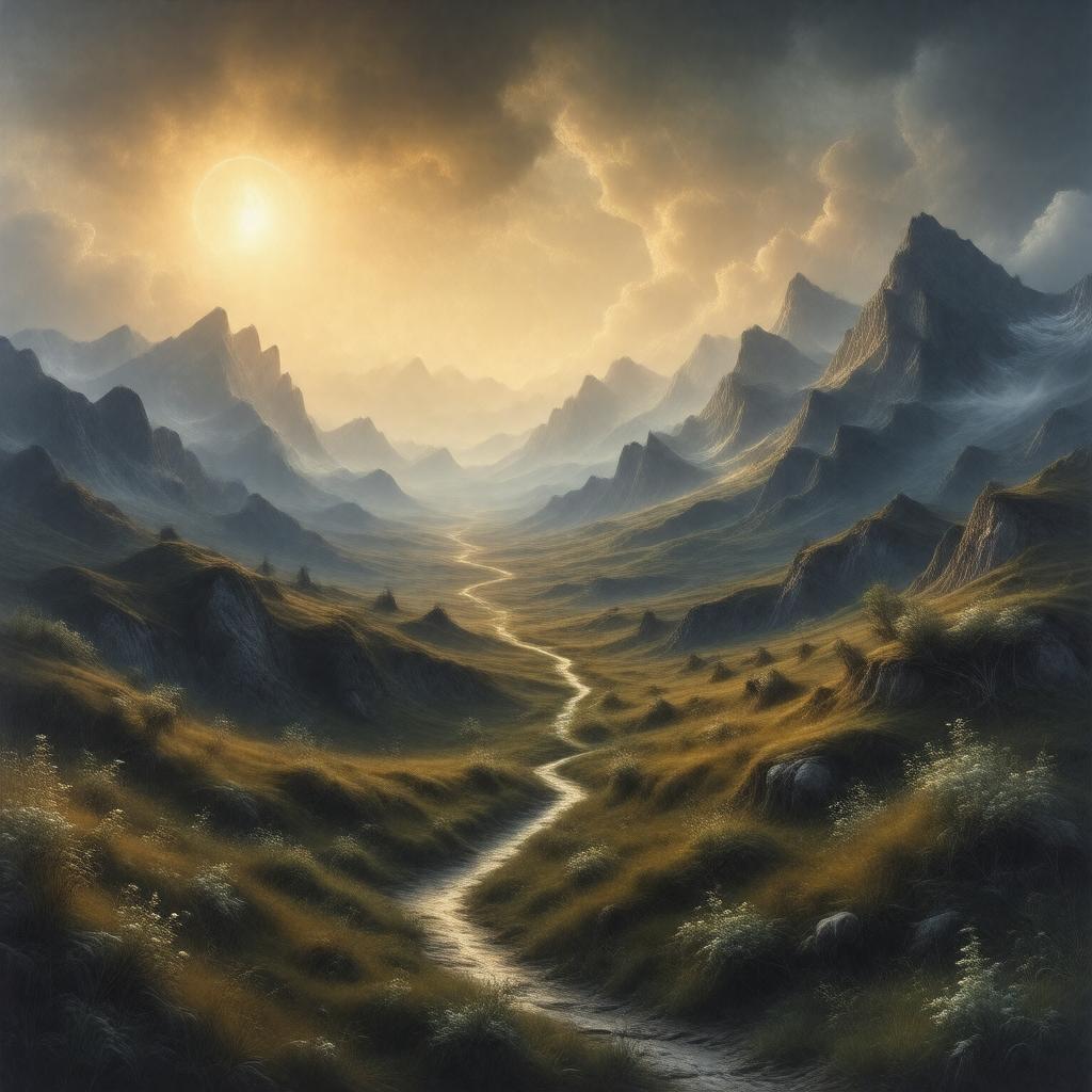 AI-created image of The Land East of the Sun and West of the Moon