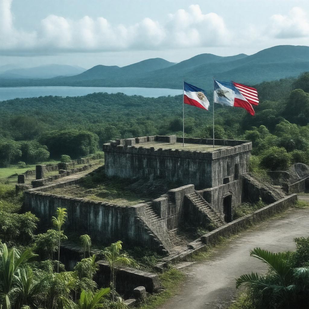 AI-created image of The Last Bastion of Filipino and American Resistance