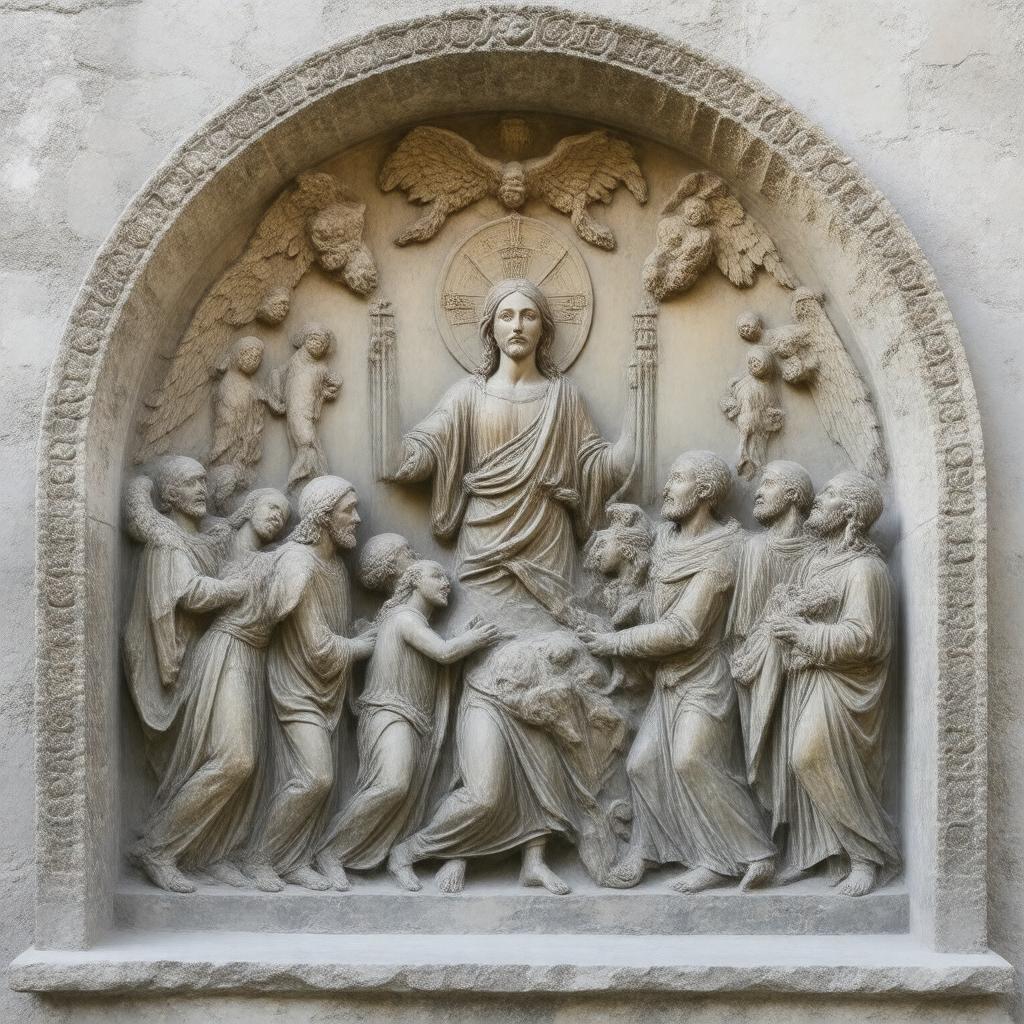 AI-created image of The Last Judgement Sculpture
