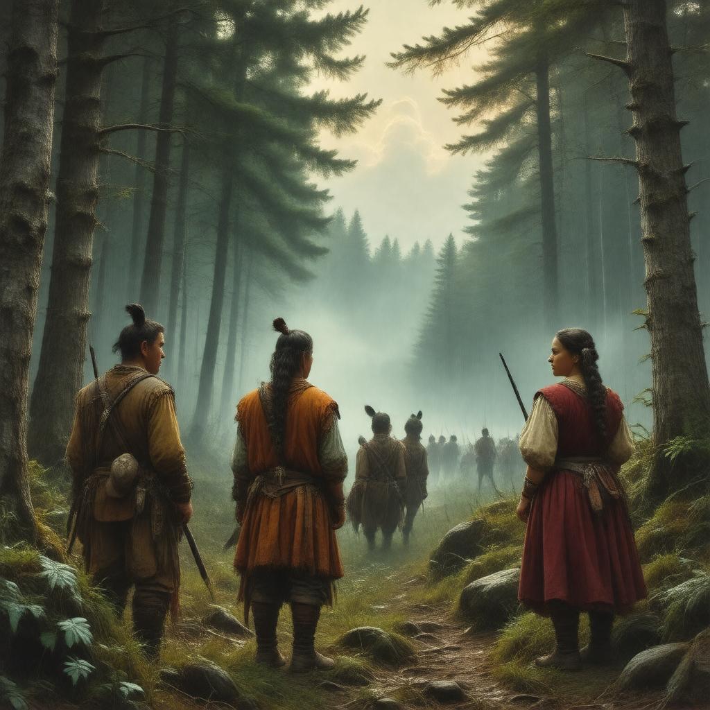 AI-created image of The Last of the Mohicans