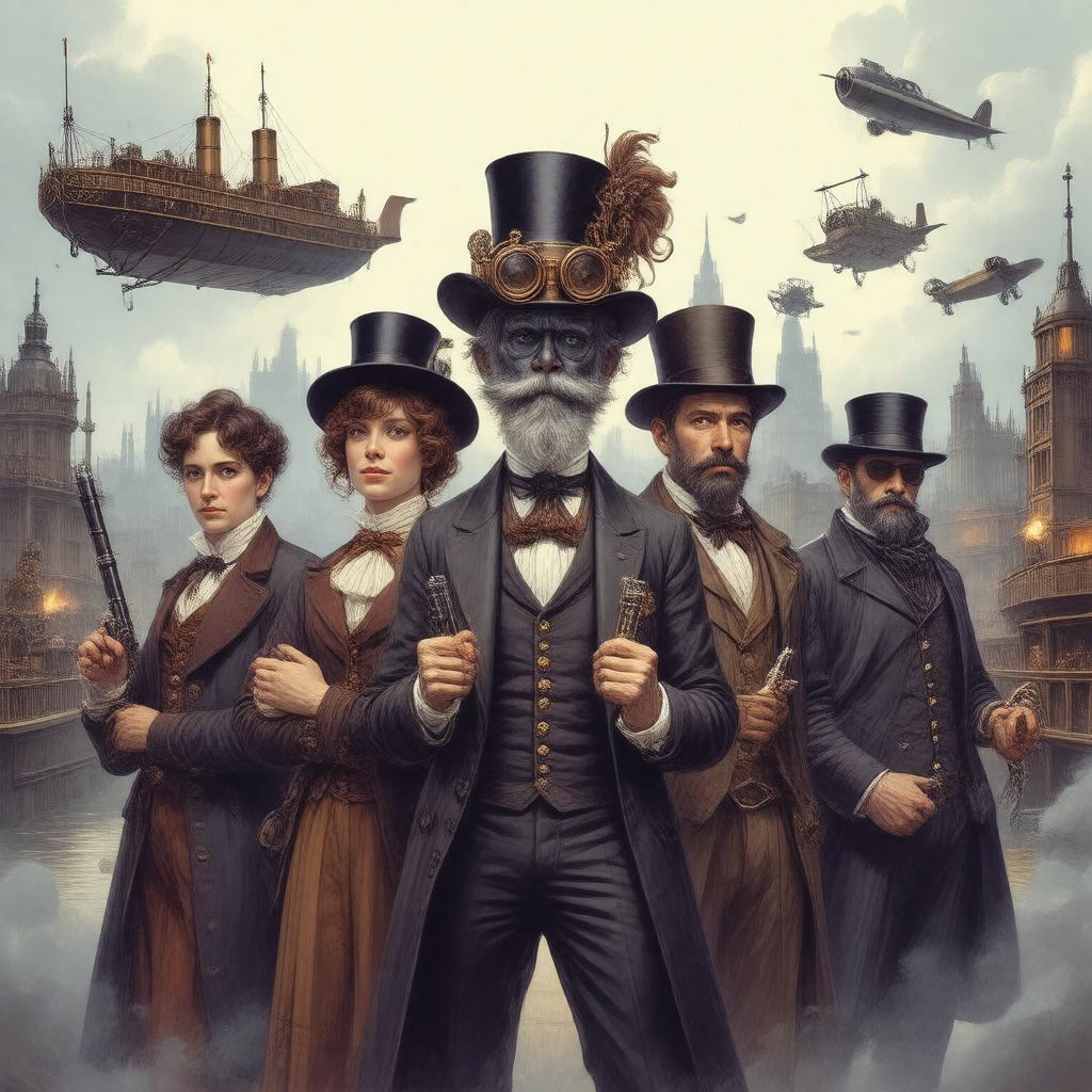 AI-created image of The League of Extraordinary Gentlemen