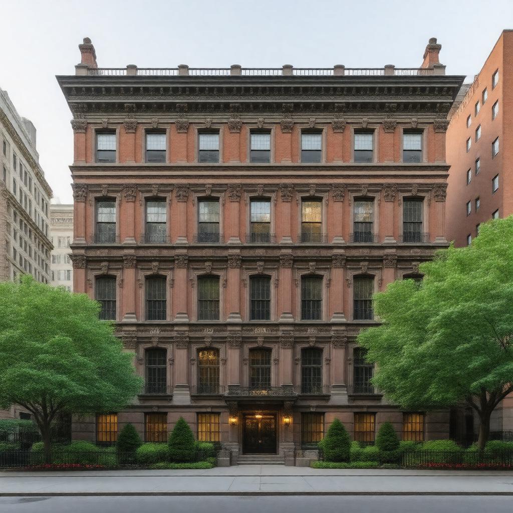 AI-created image of The Lenox Hotel