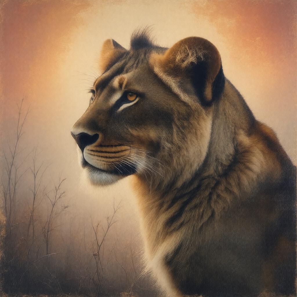 AI-created image of The Lioness