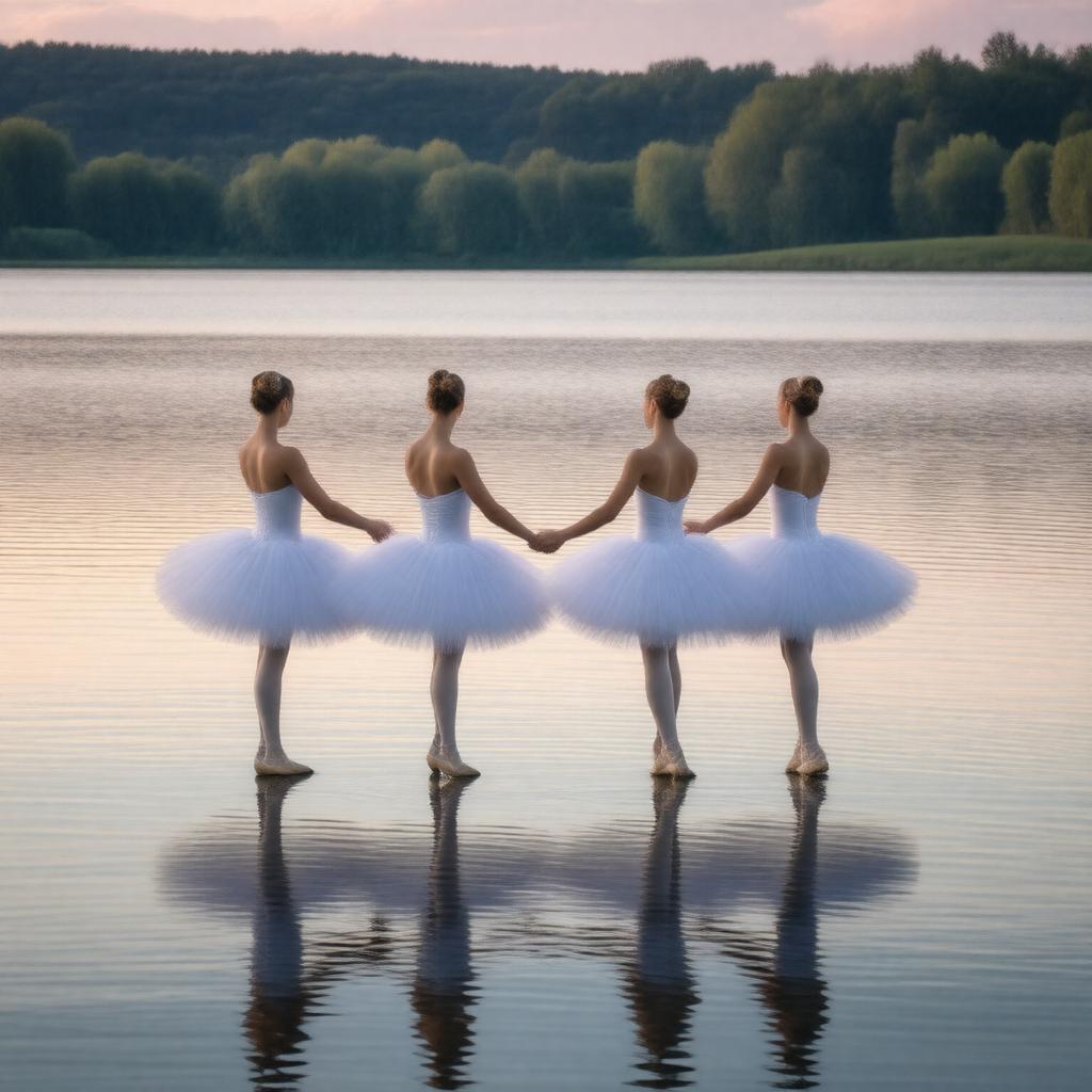AI-created image of The Little Swans (ballet)
