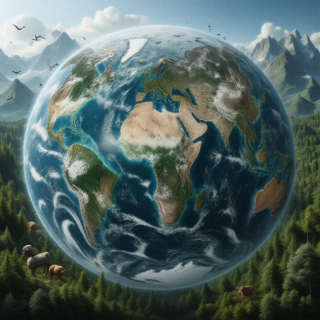 AI-created image of The Living Planet