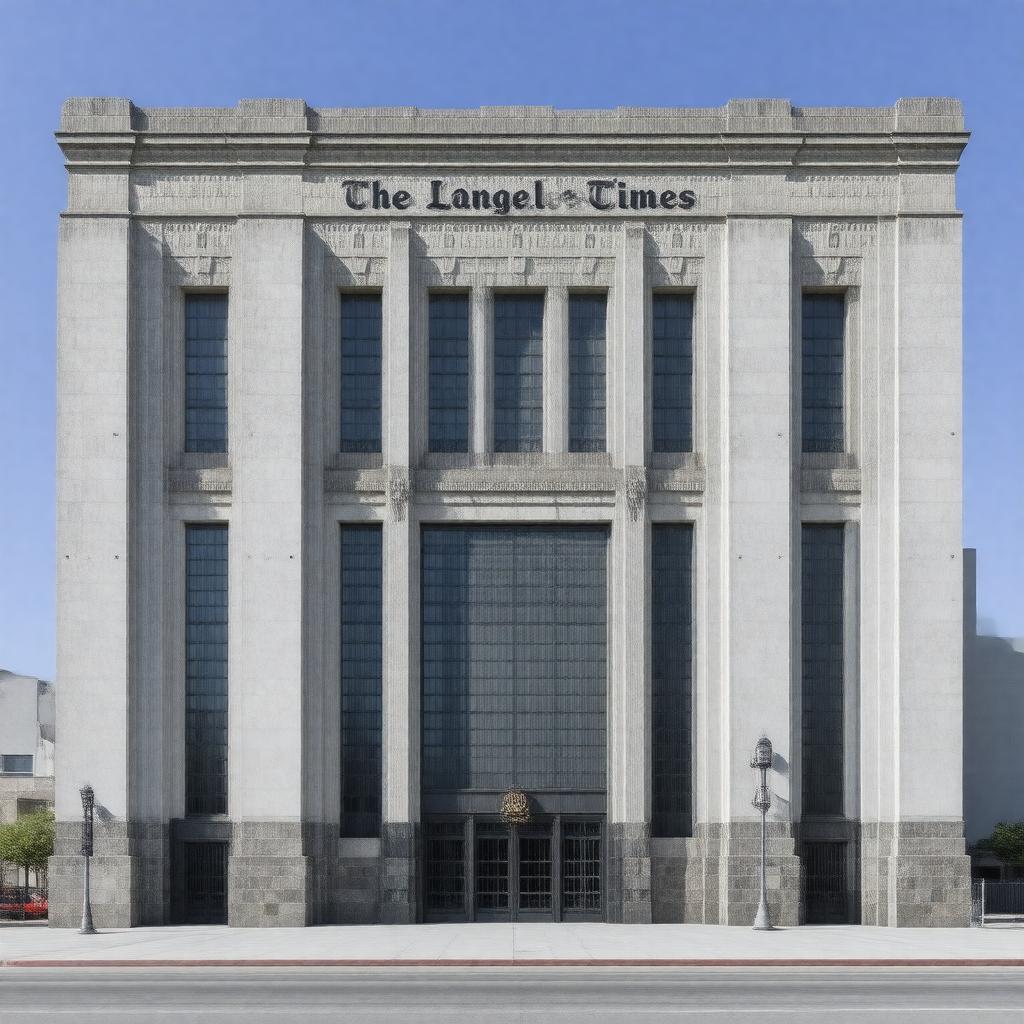 AI-created image of The Los Angeles Times