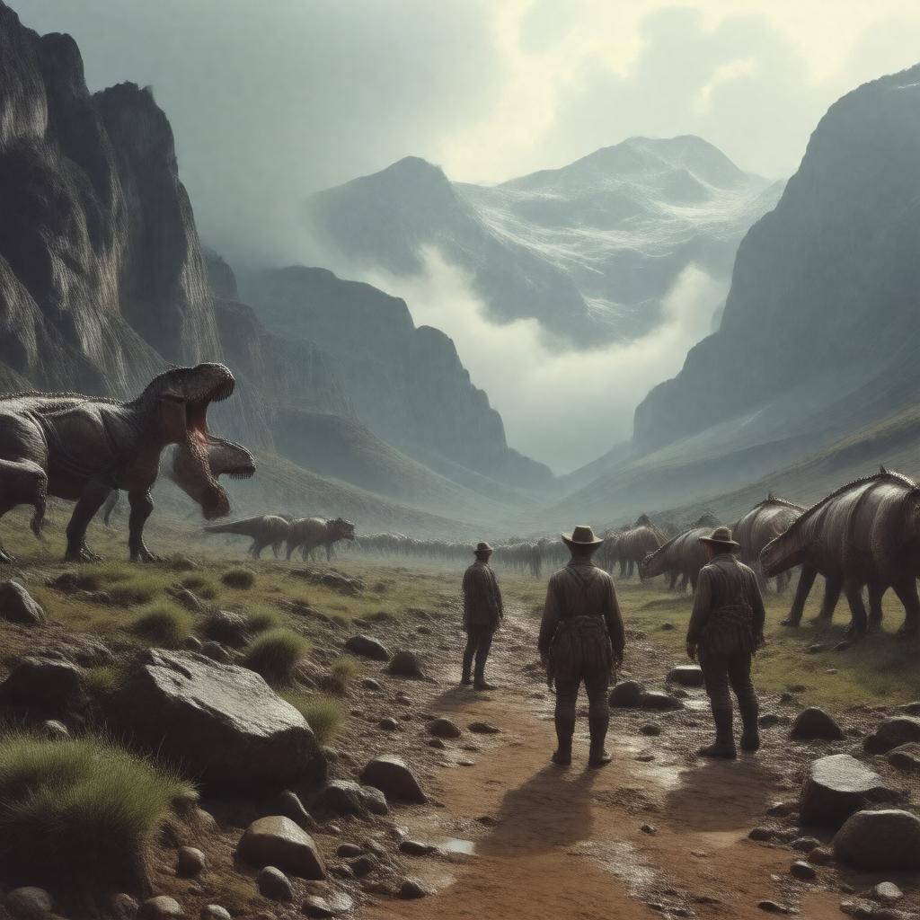 AI-created image of The Lost World (1925 film)