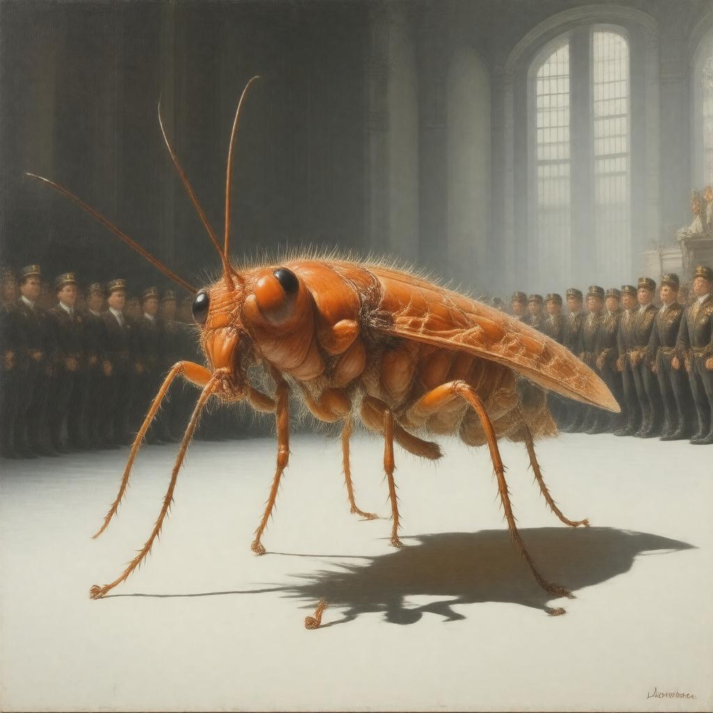 AI-created image of The Louse (ballet)
