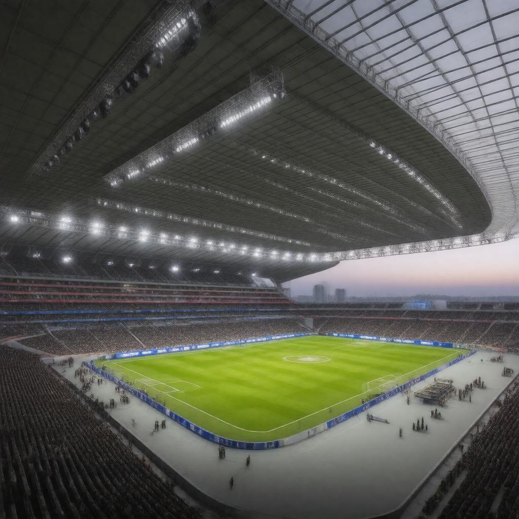 AI-created image of The Lusail Stadium, Qatar