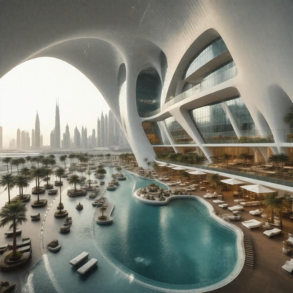 AI-created image of The ME Dubai Hotel