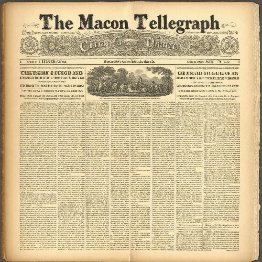 AI-created image of The Macon Telegraph
