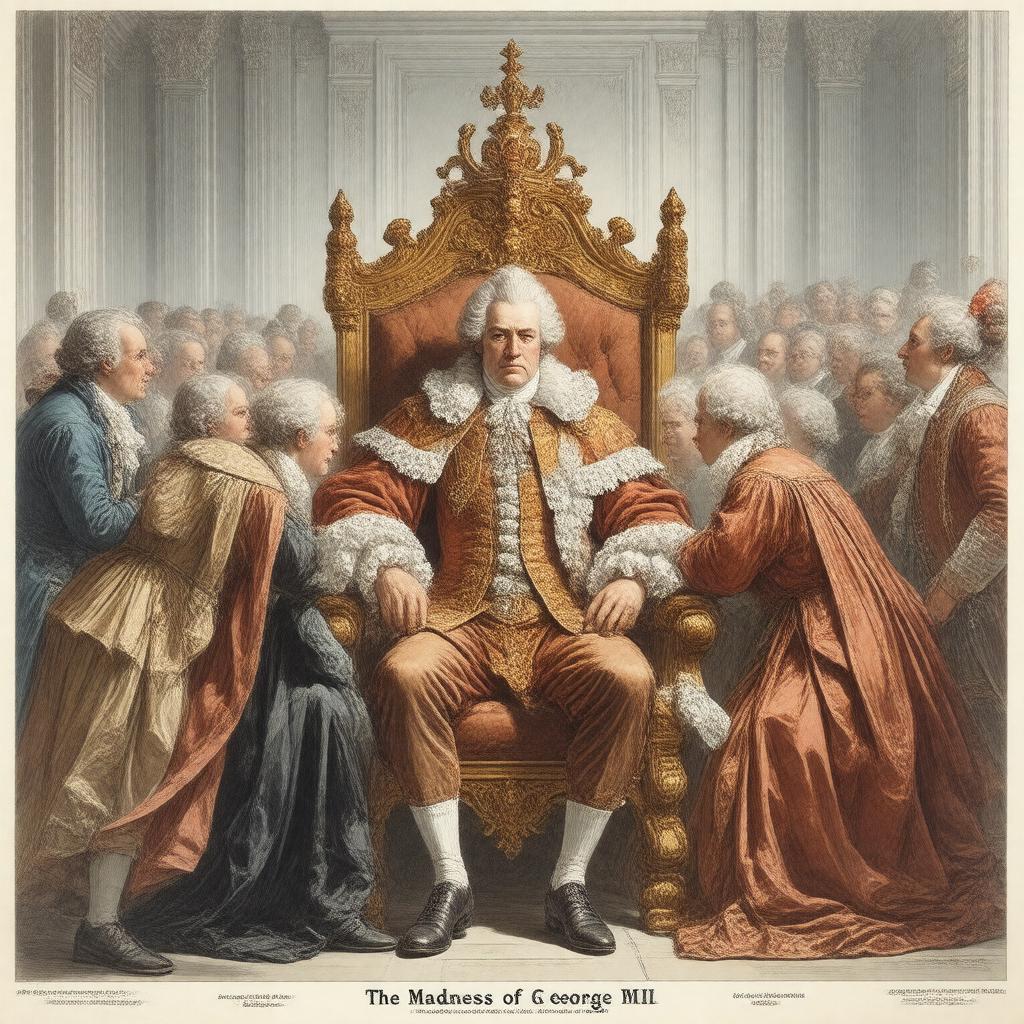 AI-created image of The Madness of George III
