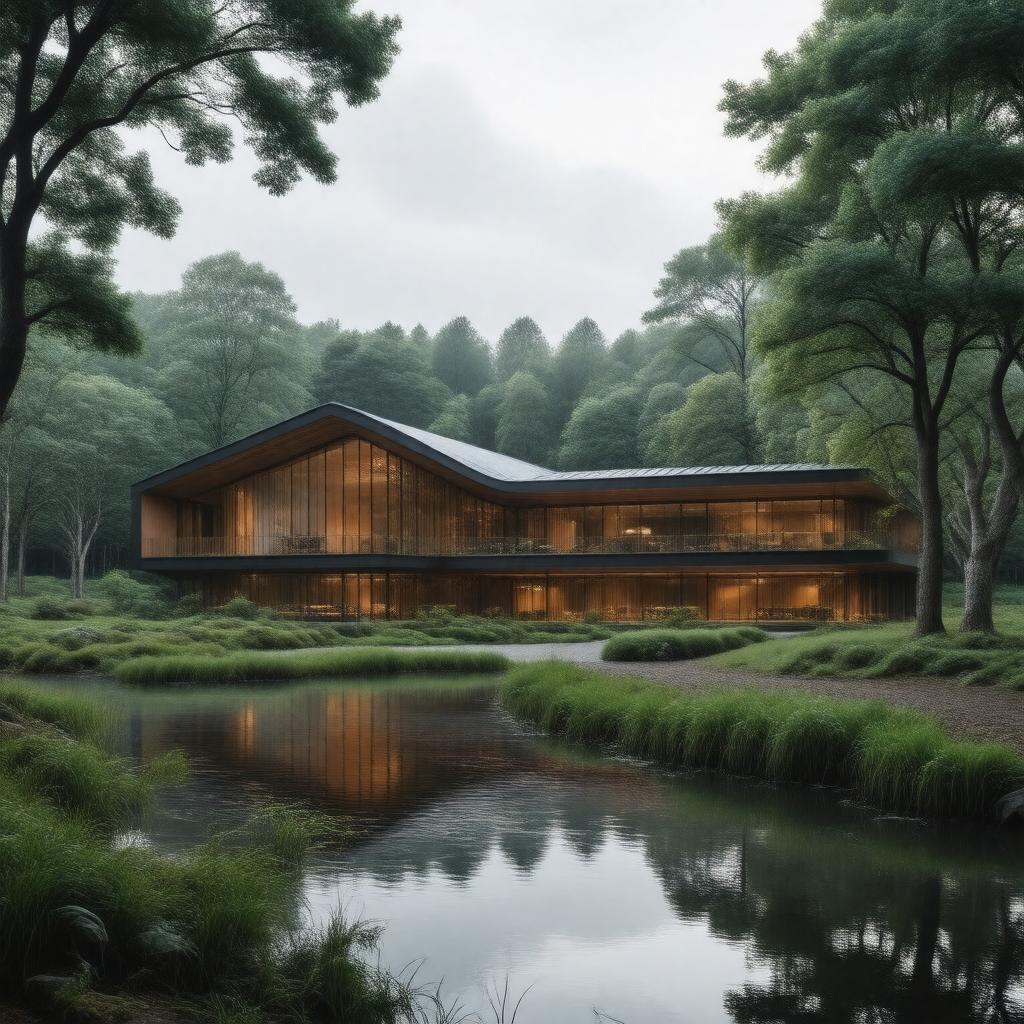 AI-created image of The Maggie's Centre, Lanarkshire