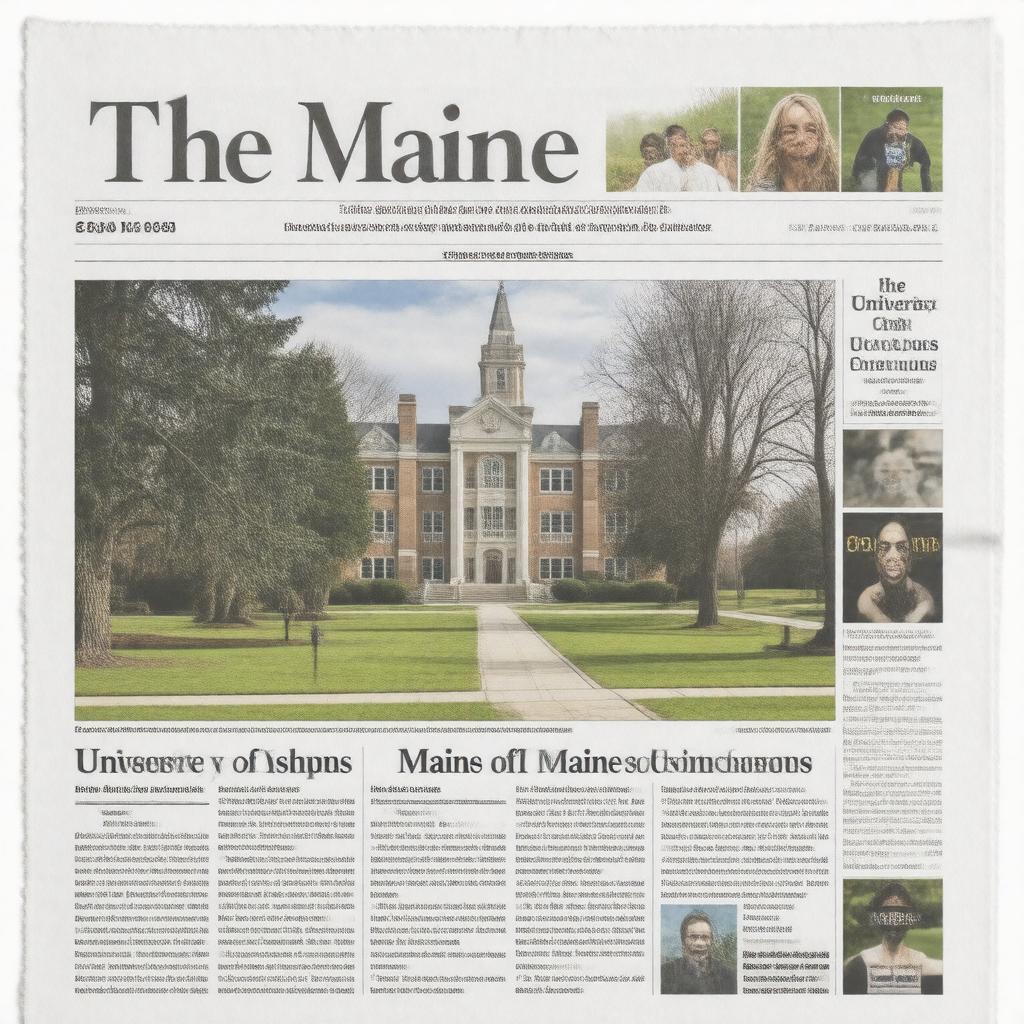AI-created image of The Maine Campus
