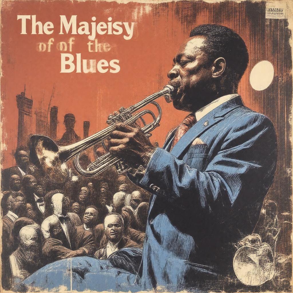 AI-created image of The Majesty of the Blues