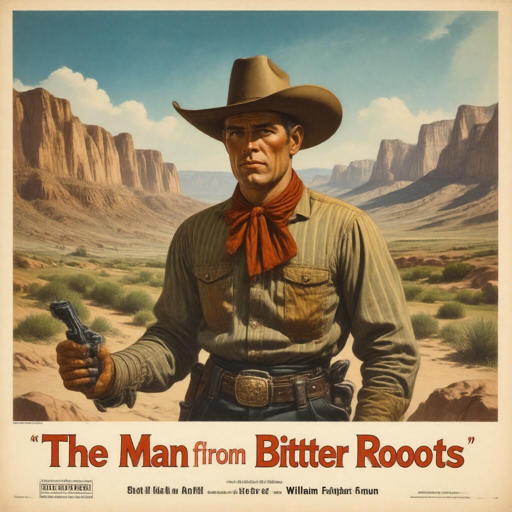 Click to view larger image AI-created image of The Man from Bitter Roots