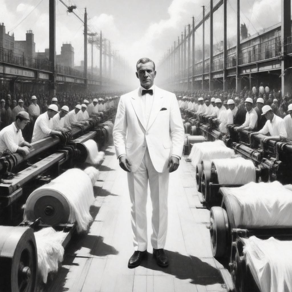 AI-created image of The Man in the White Suit