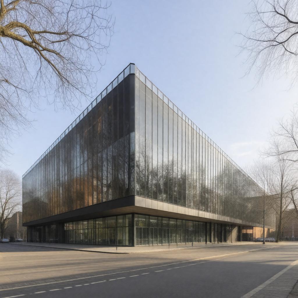 Click to view larger image AI-created image of The Manchester Metropolitan University Business School South