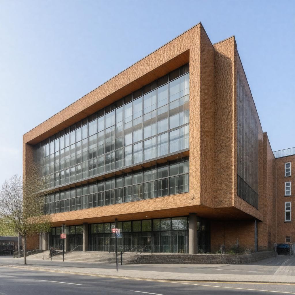 AI-created image of The Manchester Metropolitan University Business School West