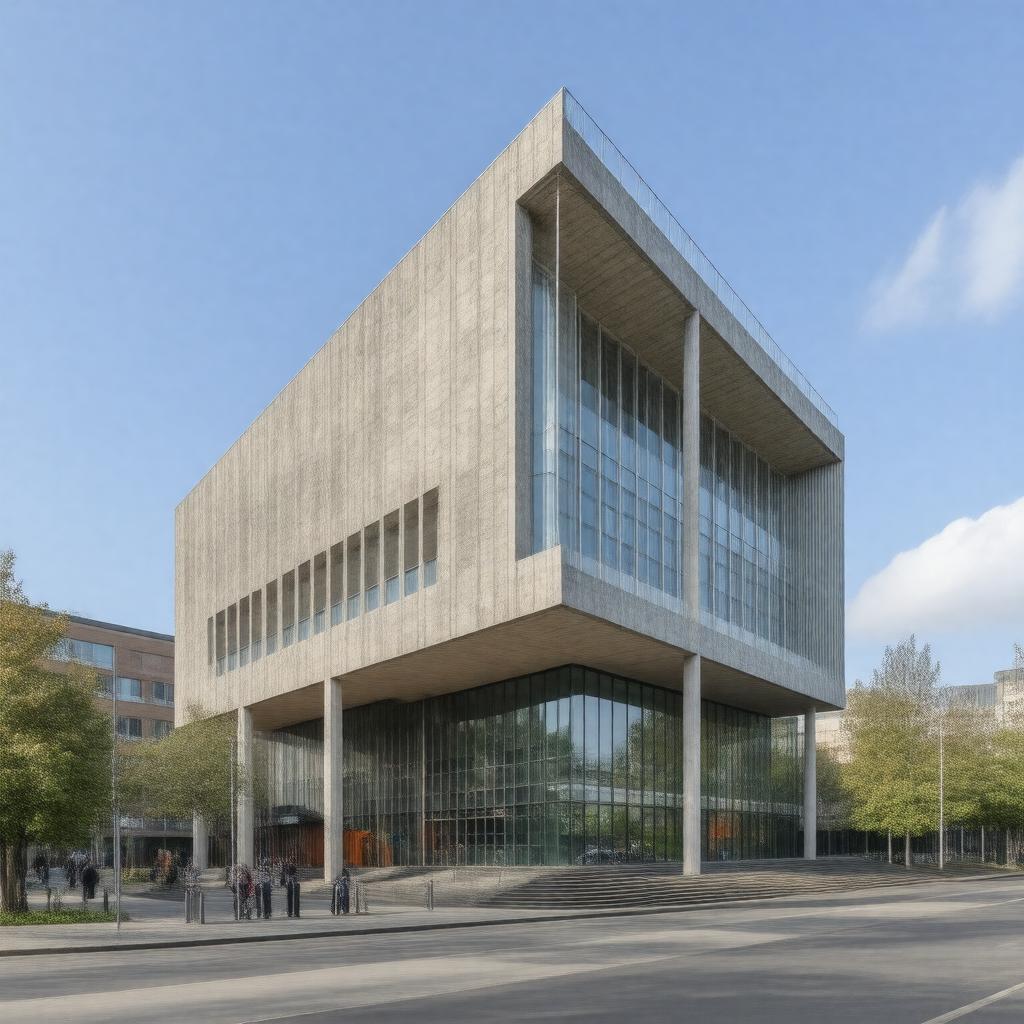 Click to view larger image AI-created image of The Manchester Metropolitan University Sandra Burslem Building