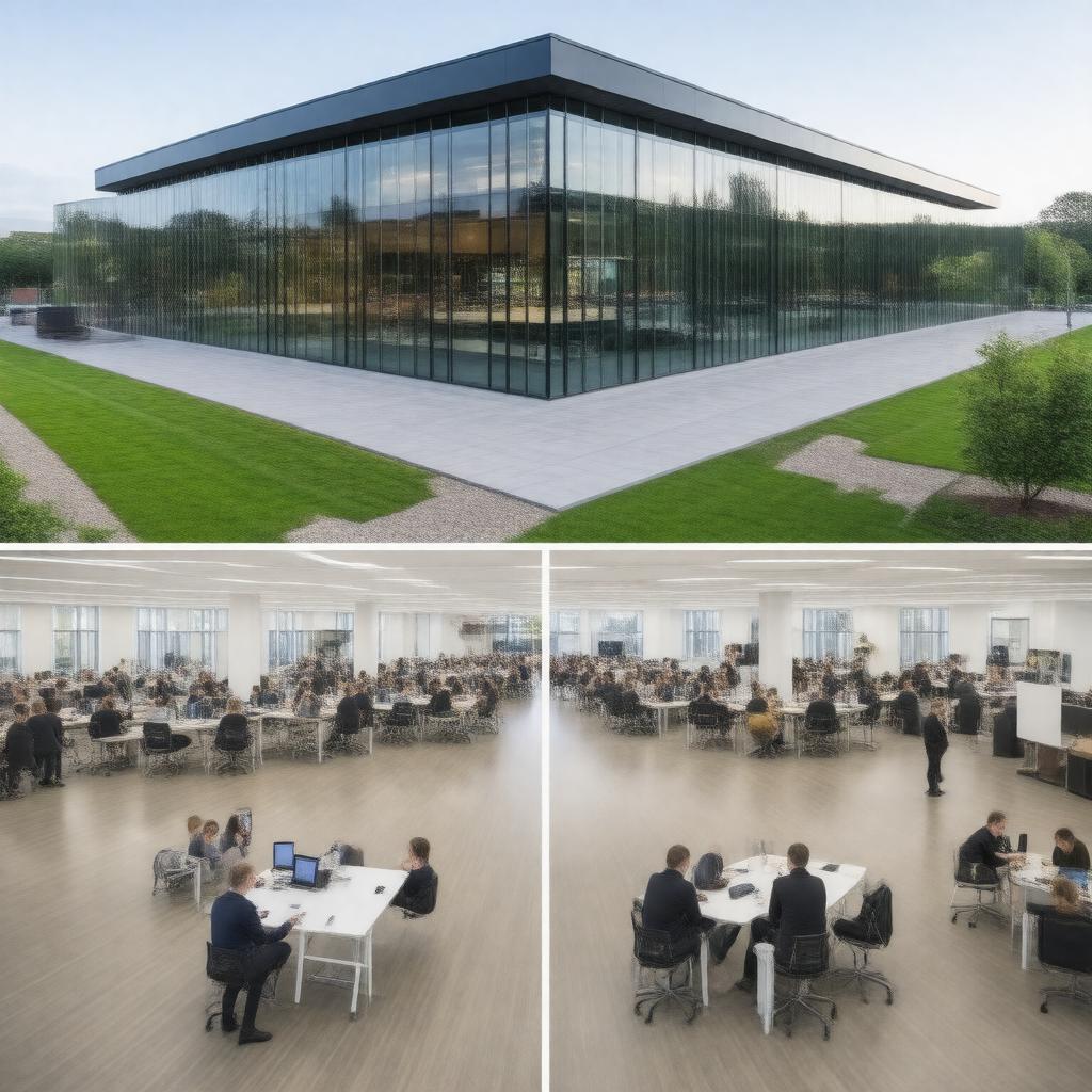 AI-created image of The Manchester Technology Centre
