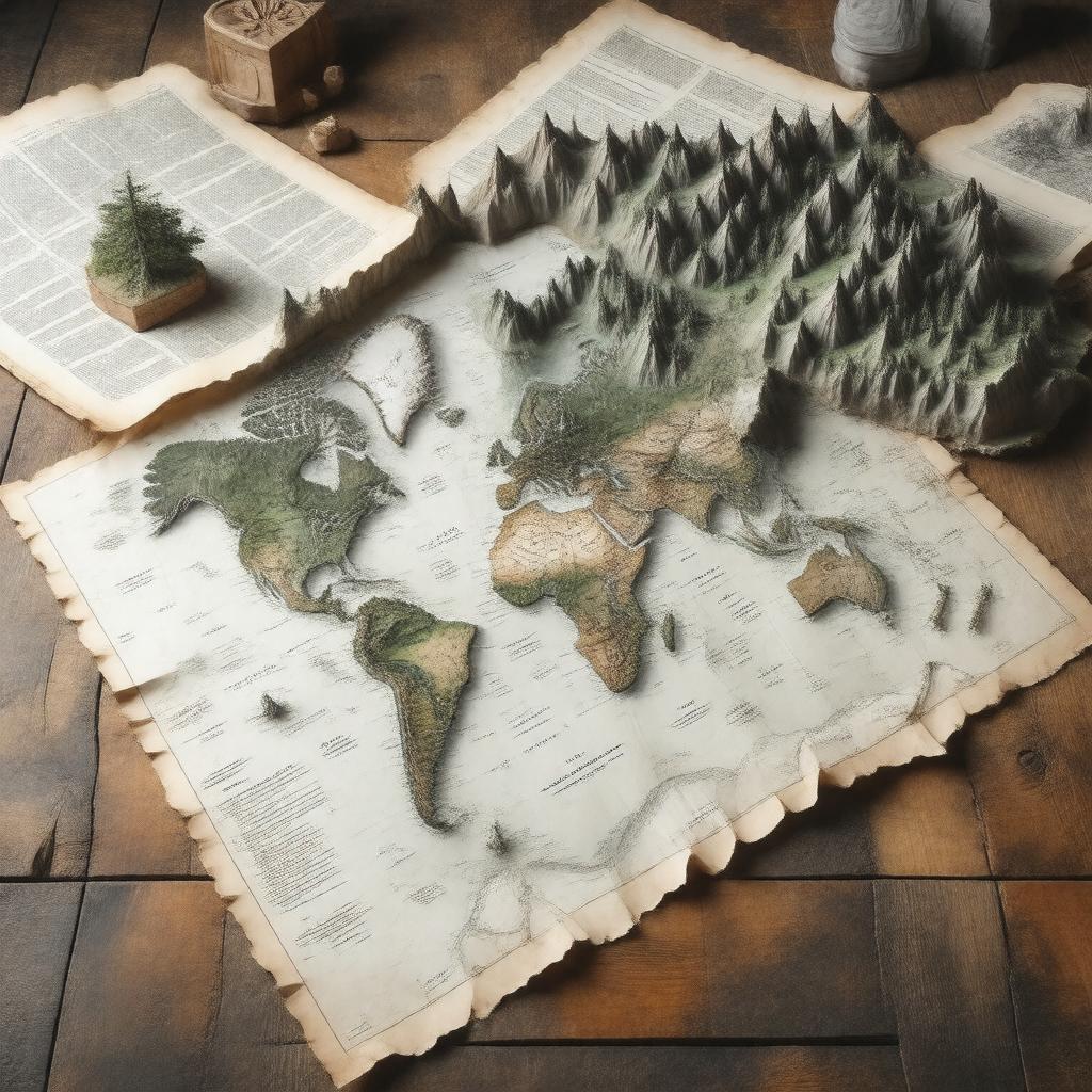 AI-created image of The Map Is Not the Territory