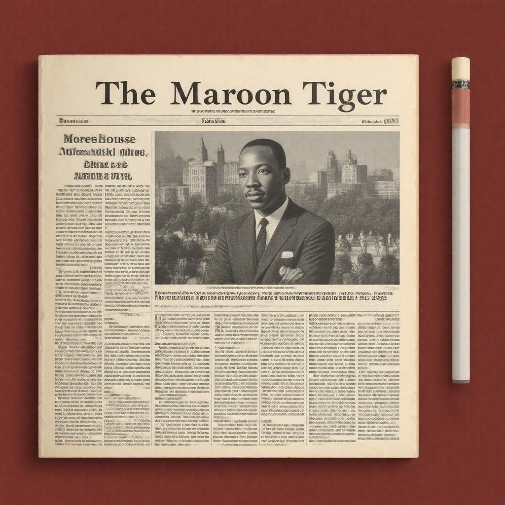 AI-created image of The Maroon Tiger