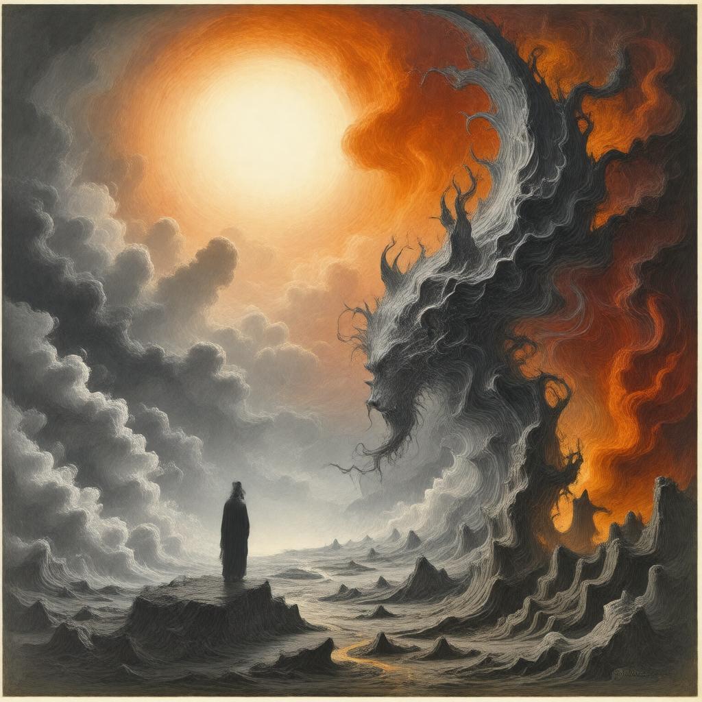 AI-created image of The Marriage of Heaven and Hell