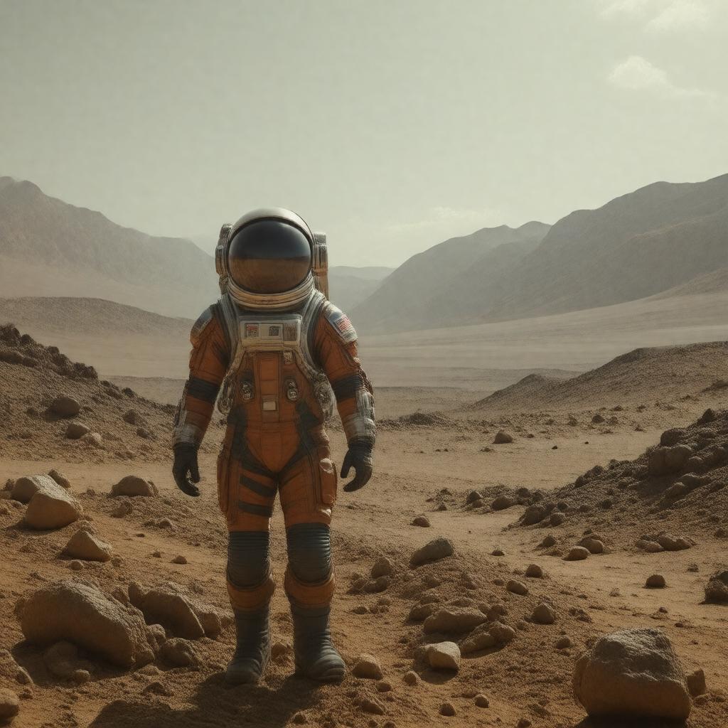 AI-created image of The Martian