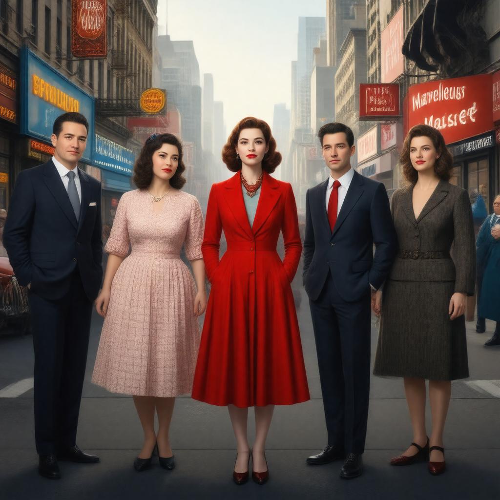 AI-created image of The Marvelous Mrs. Maisel