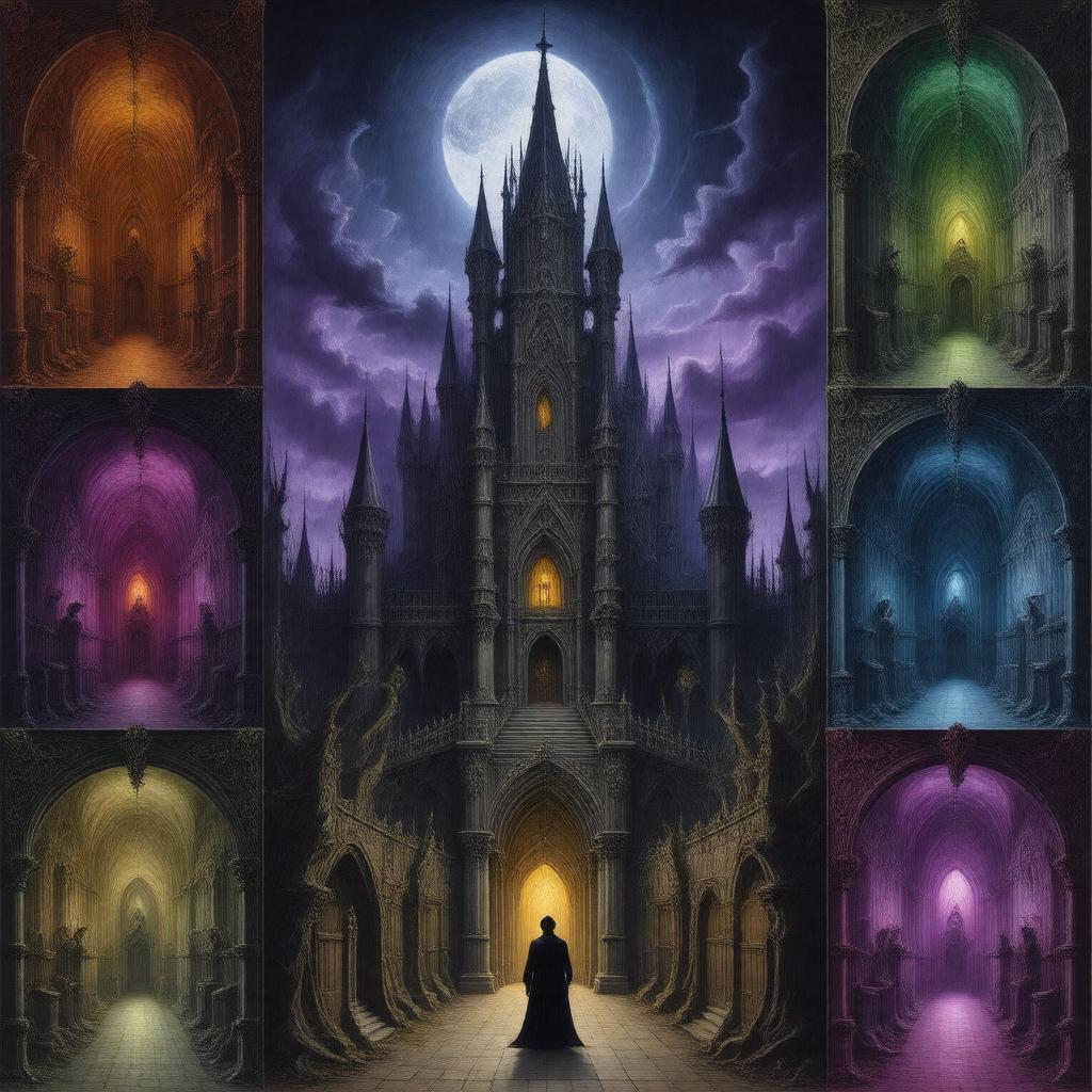 AI-created image of The Masque of the Red Death