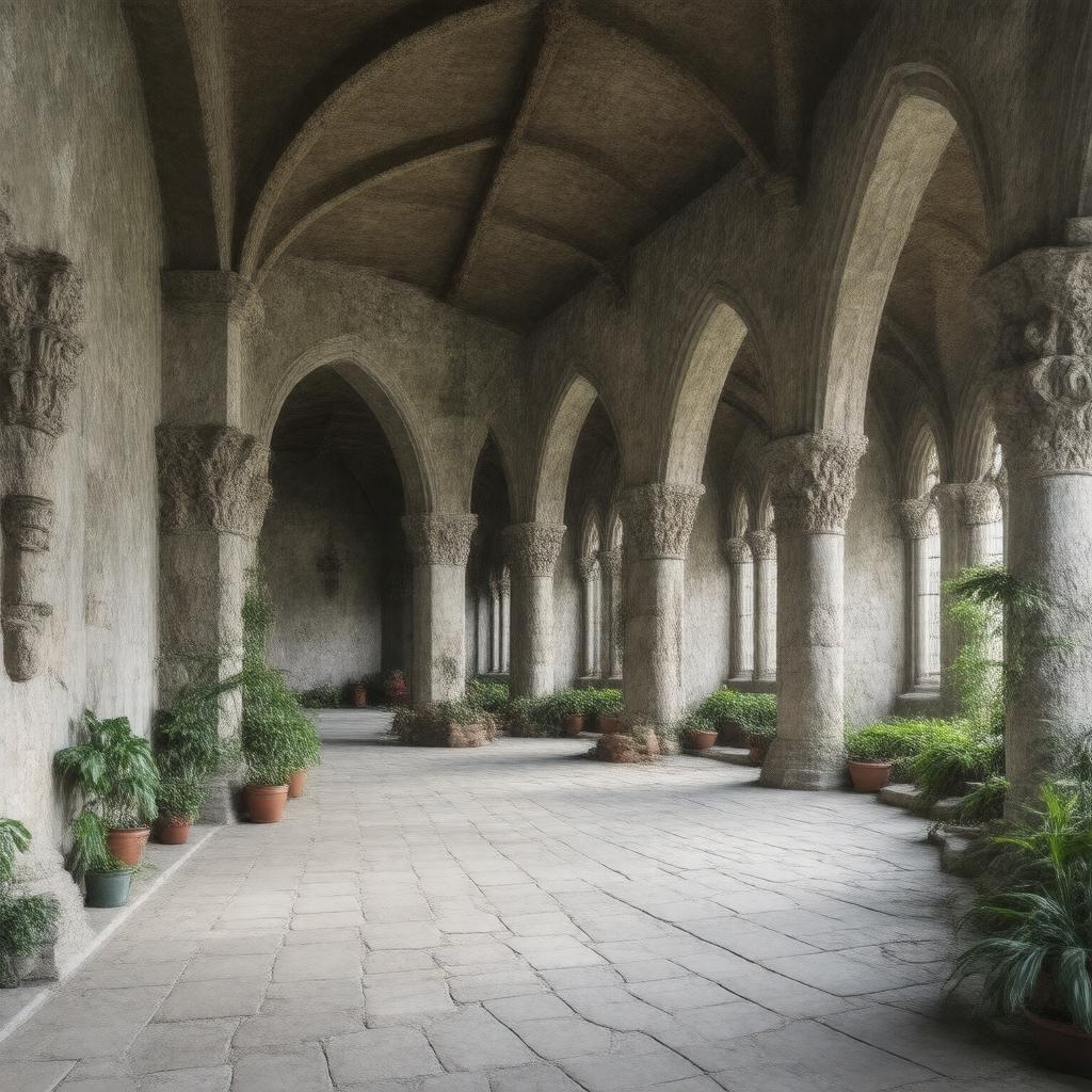 AI-created image of The Met Cloisters