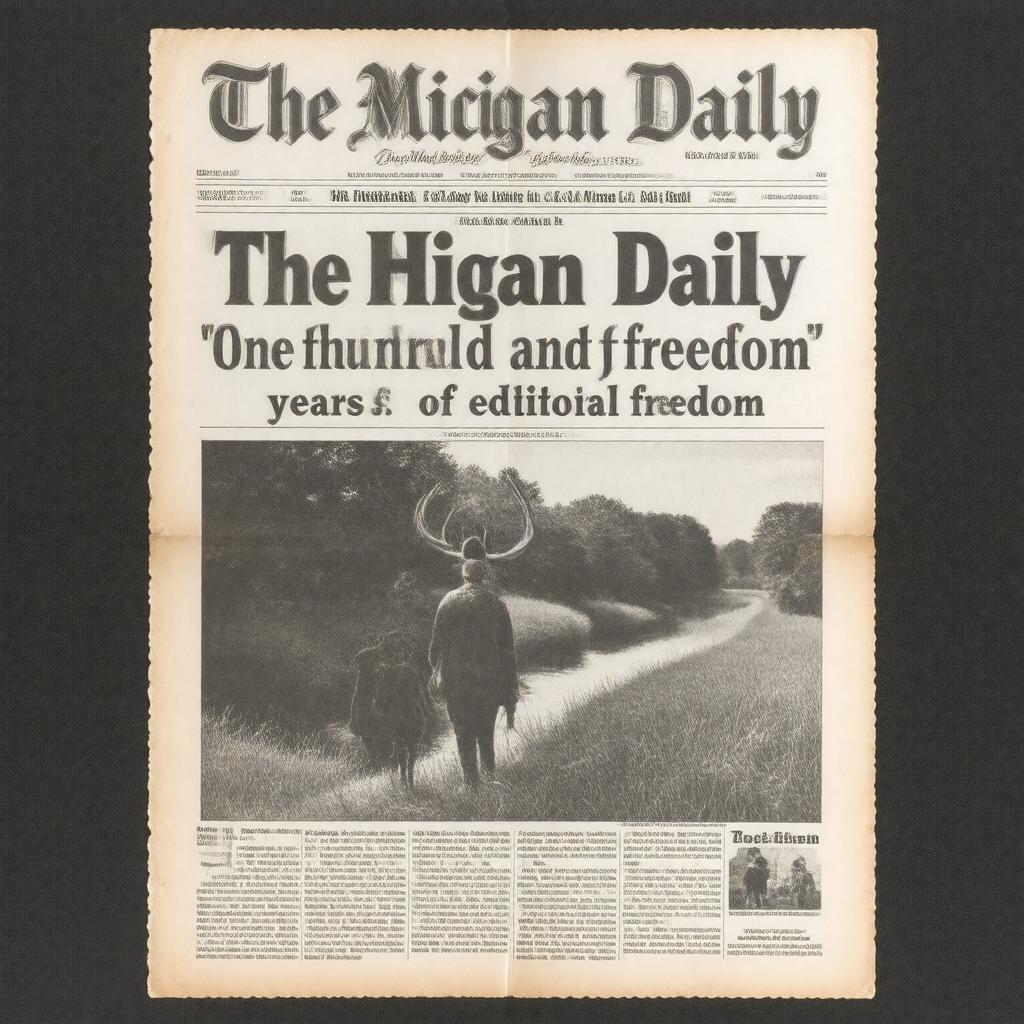 Click to view larger image AI-created image of The Michigan Daily